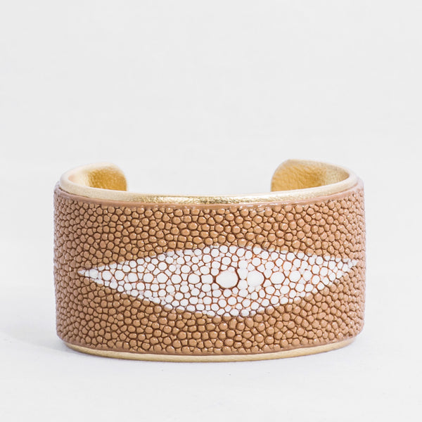 1.5” Camel Protective Eye with Gold Liner