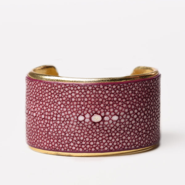 1.5” Red Wine Polished Pearl with Gold Liner