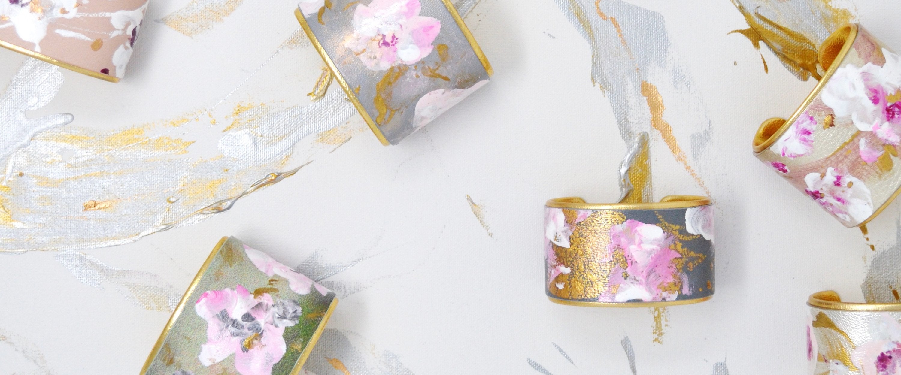 Chinoiserie Chic Floral Cuffs